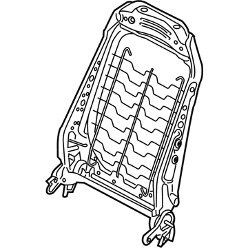 BMW 52-10-7-352-696 Backrest Frame, Right