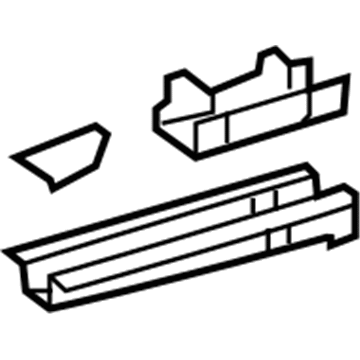 Toyota 57615-07902 Rear Rail Assembly
