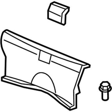 Acura 84640-TK4-A01ZA Lining Assembly, Rear Panel (Star Black)