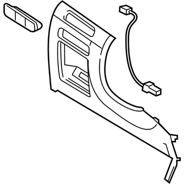 Hyundai 84750-C1030-PPB Panel Assembly-Crash Pad Lower, LH