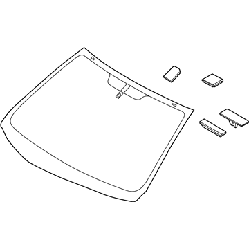 Hyundai 86110-F2130 Windshield Glass Assembly