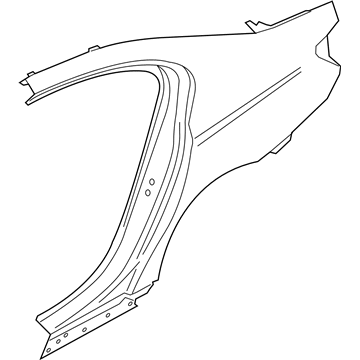 BMW 41-00-7-413-219 Left Rear Side Panel