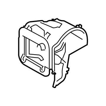 BMW 64-11-9-304-015 Housing, Fresh Air/Recirculated Air