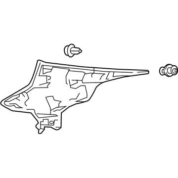 Lexus 62470-24070-C0 GARNISH Assembly, Roof Side
