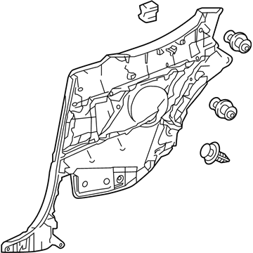 Lexus 62510-24220-22 Panel Assembly, Quarter