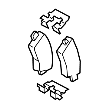Kia 58302M6A60 PAD KIT-REAR DISC BR