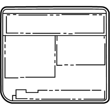 Toyota 74544-60231 Caution Label