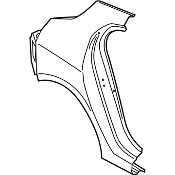 Hyundai 71504-J3C00 Panel Assembly-Quarter Outer, RH