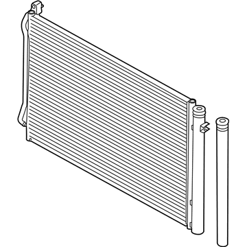 BMW 64-53-9-229-022 Condenser Air Conditioning With Drier