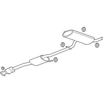 GM 19420247 MUFFLER ASM, EXH(W/EXH PIPE &3WAY CTLTC CONV)<SEE BFO>