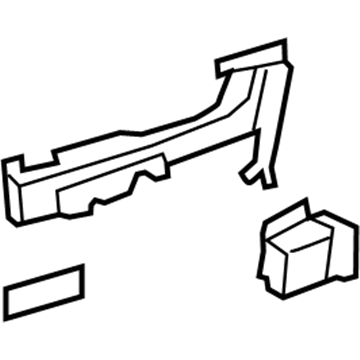 Lexus 69203-50040 Frame Sub-Assy, Rear Door Outside Handle, RH