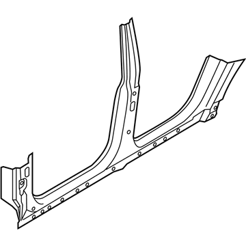 BMW 41-21-7-238-613 Column B With Left Rocker Panel
