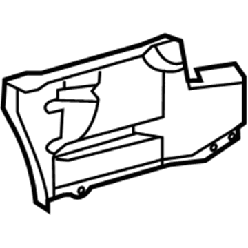 Lexus 58316-35040 Extension, Rear Floor Side Panel, Rear RH