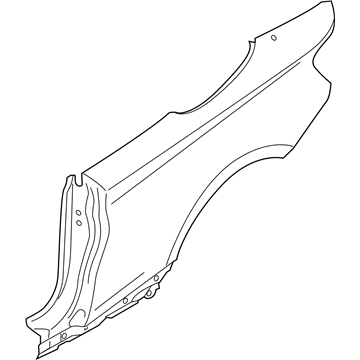 BMW 41-00-9-633-539 LEFT REAR SIDE PANEL