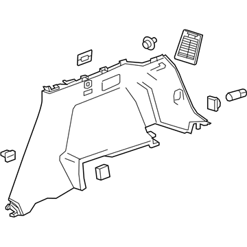 GM 84961107 Lower Quarter Trim