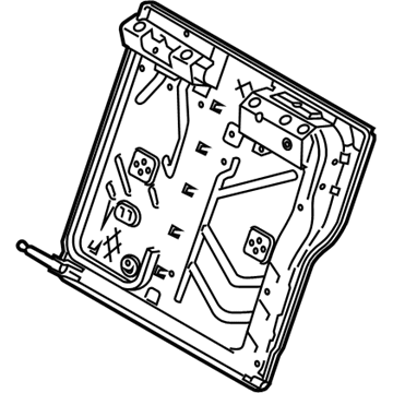 BMW 52-20-7-274-535 FRAME, BACKREST LEFT