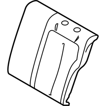 BMW 52-20-7-348-857 Cover Backrest, Leather, Left