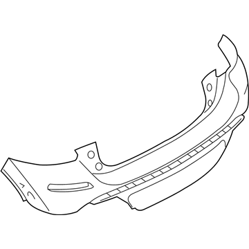 BMW 51-12-9-811-698 Panel, Bumper, Primed, Rear