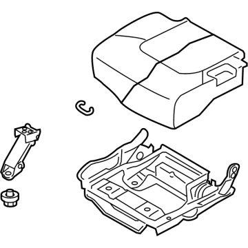 Infiniti 89300-6GW1A Cushion Assy-3rd Seat, RH