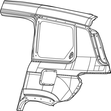 Mopar 68541876AA PANEL-BODY SIDE APERTURE REAR
