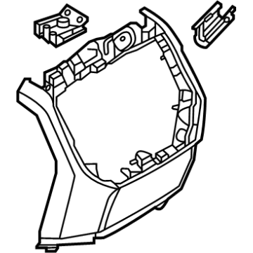 BMW 51-16-5-A2C-0B4 CENTER CONSOLE TRIM REAR:511608