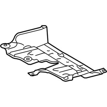 Lexus 58166-48050 Cover, Front Floor, LH