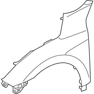 Honda 60211-TGG-A00ZZ Panel, Passenger Side Fender