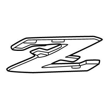 Nissan 84895-6GP0A EMBLEM-TRUNK LID