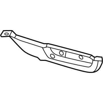 Nissan 85222-6GP0A BRACKET-REAR BUMPER SIDE, RH
