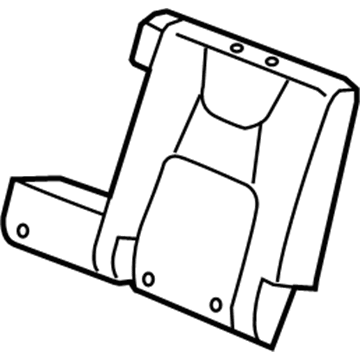 Honda 82521-SJC-A23ZG Cover, Left Rear Seat-Back Trim (Type F) (Gray-Mono)