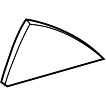 Lexus 68123-33091 Glass, Rear Door Quart