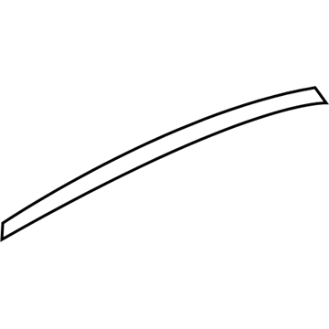 Hyundai 86382-3Y000 Tape-Rear Door Black Frame Upper, LH