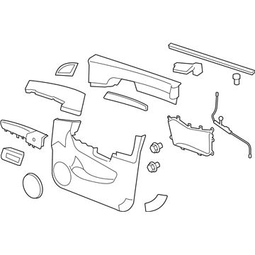 GM 23180639 Door Trim Panel
