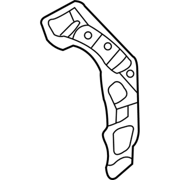 Kia 717534D100 Reinforcement-D Pillar, LH