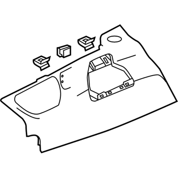 GM 23446109 Wheelhouse Trim