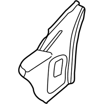 BMW 41-00-8-198-592 Inner Right Front Column Cover