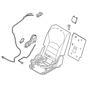 Infiniti 88000-5NY0A Seat Assembly-2ND, RH