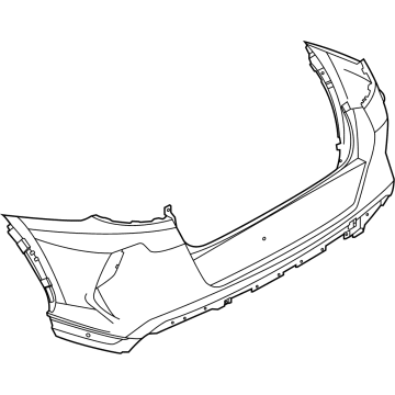 BMW 51-12-8-081-636 PANEL, BUMPER, PRIMED, REAR