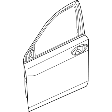 Acura 67010-TY2-A81ZZ Panel, Right Front Door (Dot)