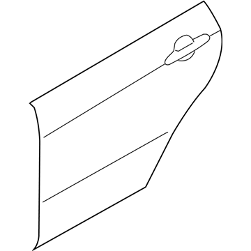Kia 771212F010 Panel-Rear Door Outer RH