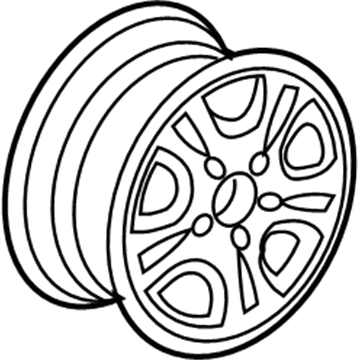 Honda 42700-SDA-J02 Disk, Aluminum Wheel (16X6 1/2Jj) (Hitachi)