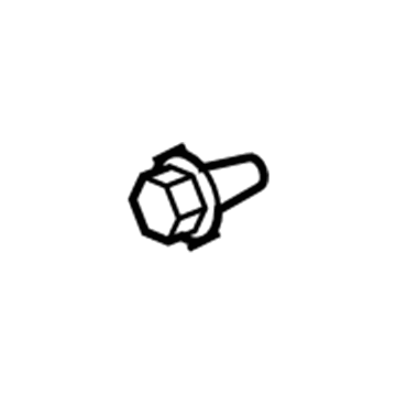 Honda 91560-S7A-003 Clip, Pillar Garnish (Natural)