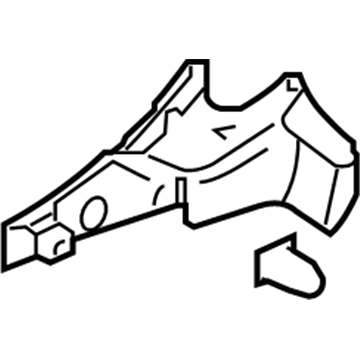 Nissan 87381-6GA0D Finisher-Cushion, Front Seat Inner LH