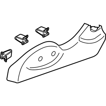 Nissan 87380-6GA0D Finisher Assy-Cushion, Front Seat LH Rear