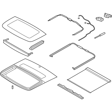 Hyundai 81600-2V500-8M Panorama Roof Assembly