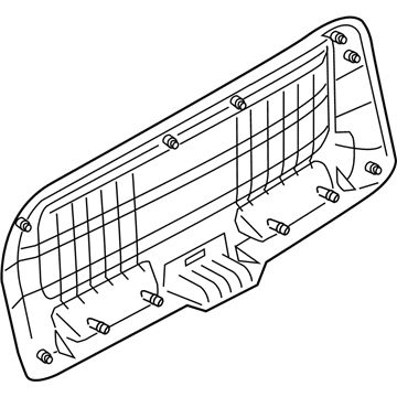 BMW 51-49-7-351-296 TRUNK LID TRIM PANEL