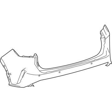 Lexus 52159-48975 COVER, RR BUMPER L/P