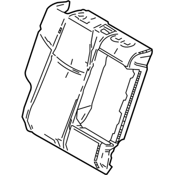 Lexus 71651-78080 PAD, RR SEAT BACK, R
