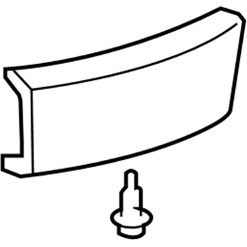 Lexus 52169-60130-A0 Cover, Rear Bumper, Lw