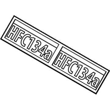 Toyota 88723-02050 AC Label